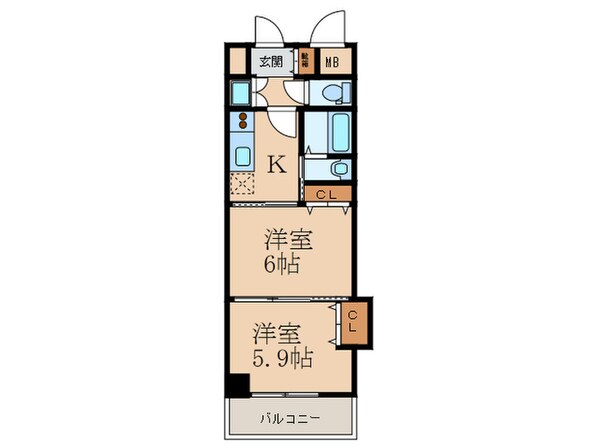 グランディ下曽根の物件間取画像